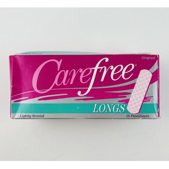 Vintage Carefree Panty Shields Pantiliner Liner 18 Pads Box Movie TV Prop Scente - Picture 1 of 8